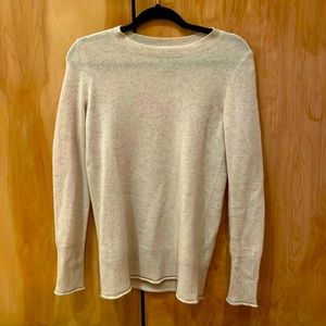 Aqua 100% Cashmere Fitted Long Sleeve Shirt Size S